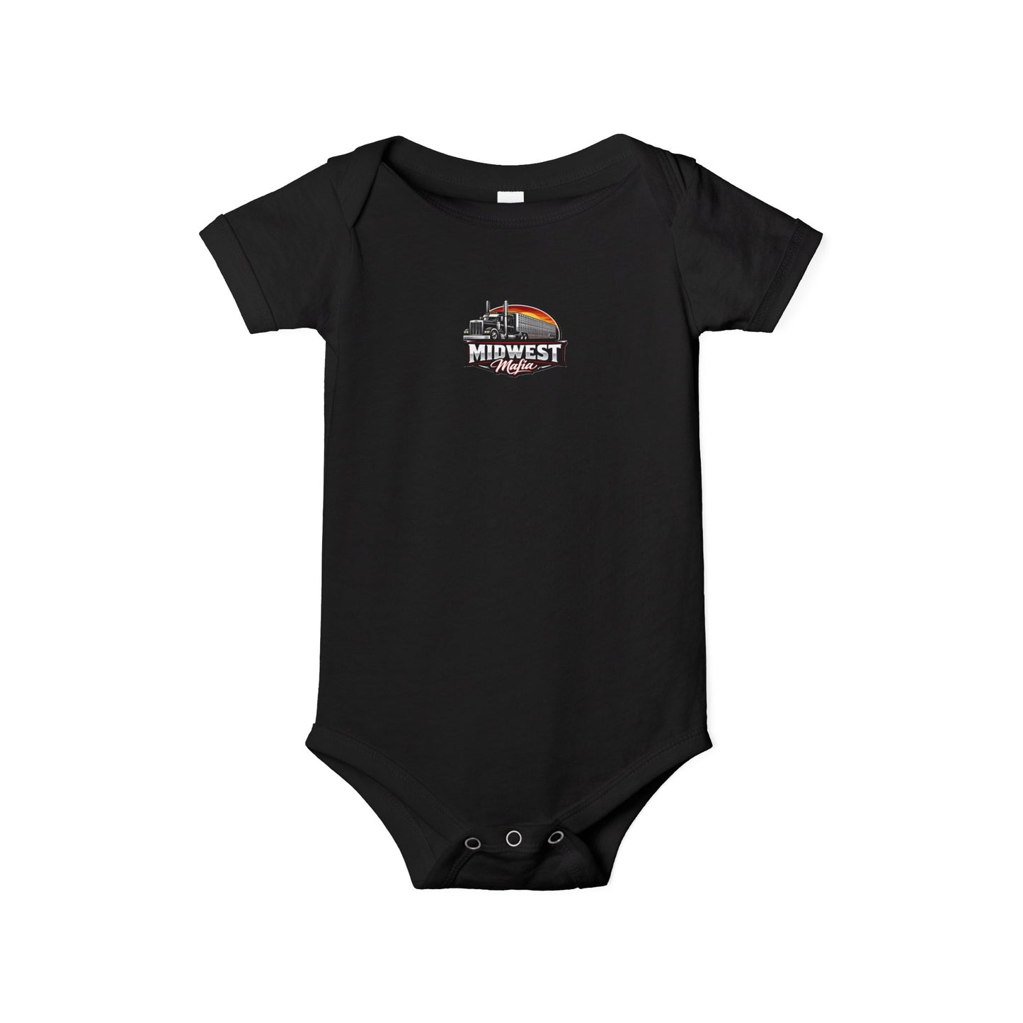 Midwest Roots Baby Onesie – Infant Jersey One-Piece with Skyline Logo