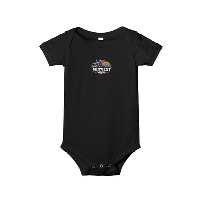 Midwest Roots Baby Onesie – Infant Jersey One-Piece with Skyline Logo