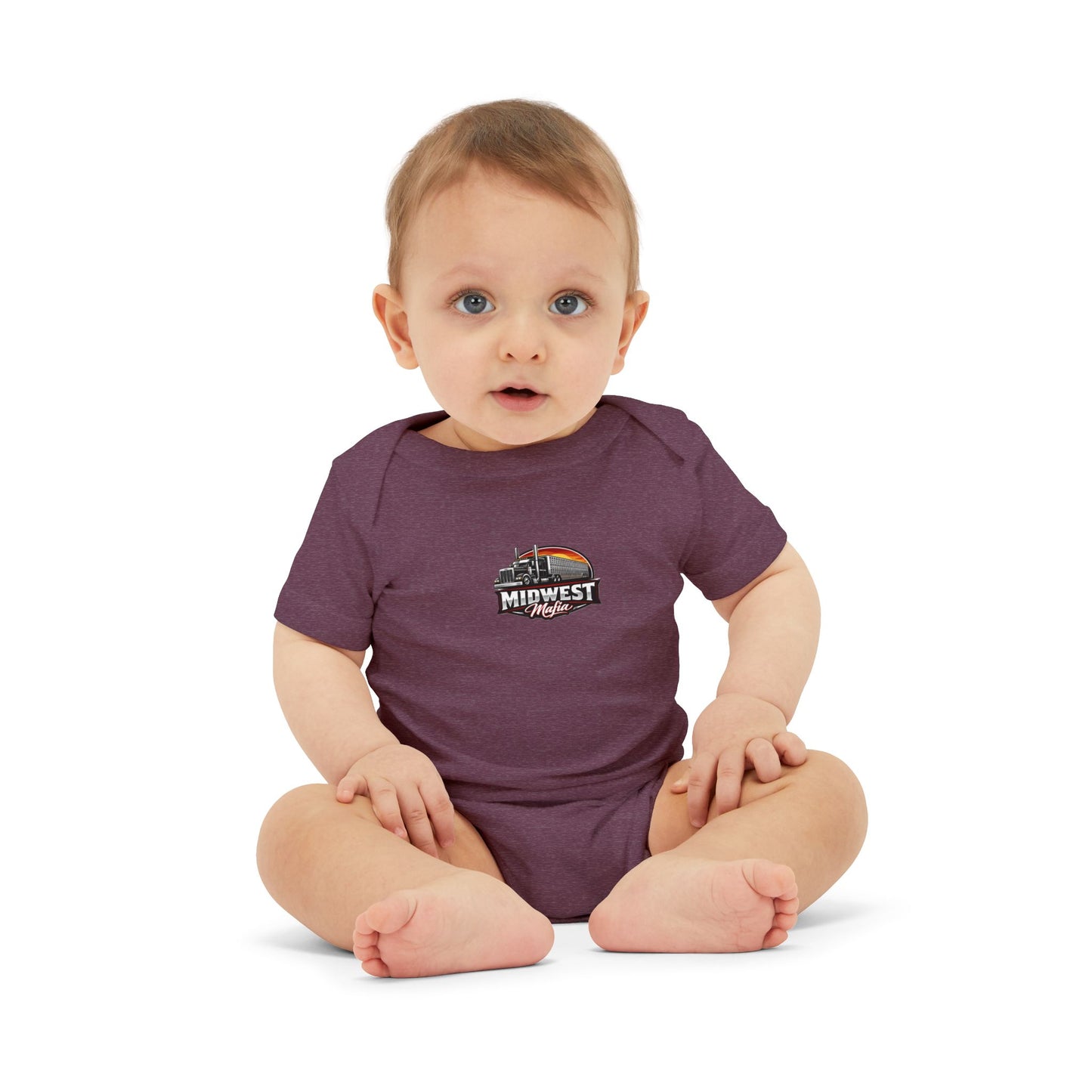 Midwest Roots Baby Onesie – Infant Jersey One-Piece with Skyline Logo
