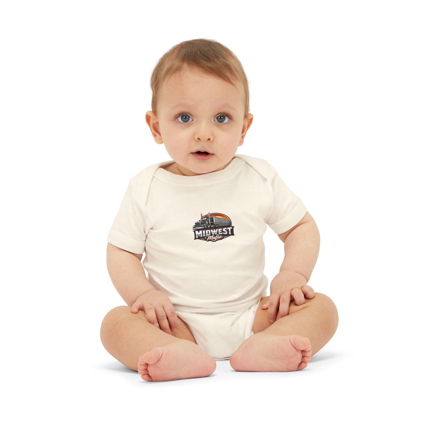 Midwest Roots Baby Onesie – Infant Jersey One-Piece with Skyline Logo