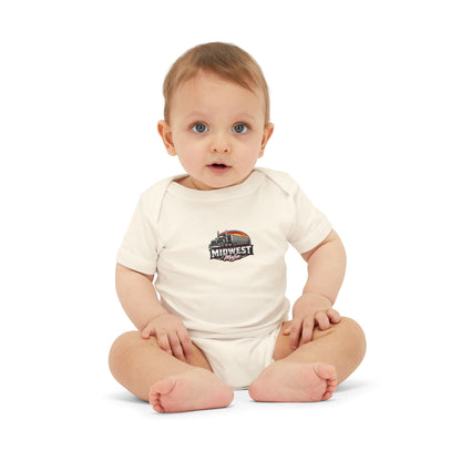 Midwest Roots Baby Onesie – Infant Jersey One-Piece with Skyline Logo