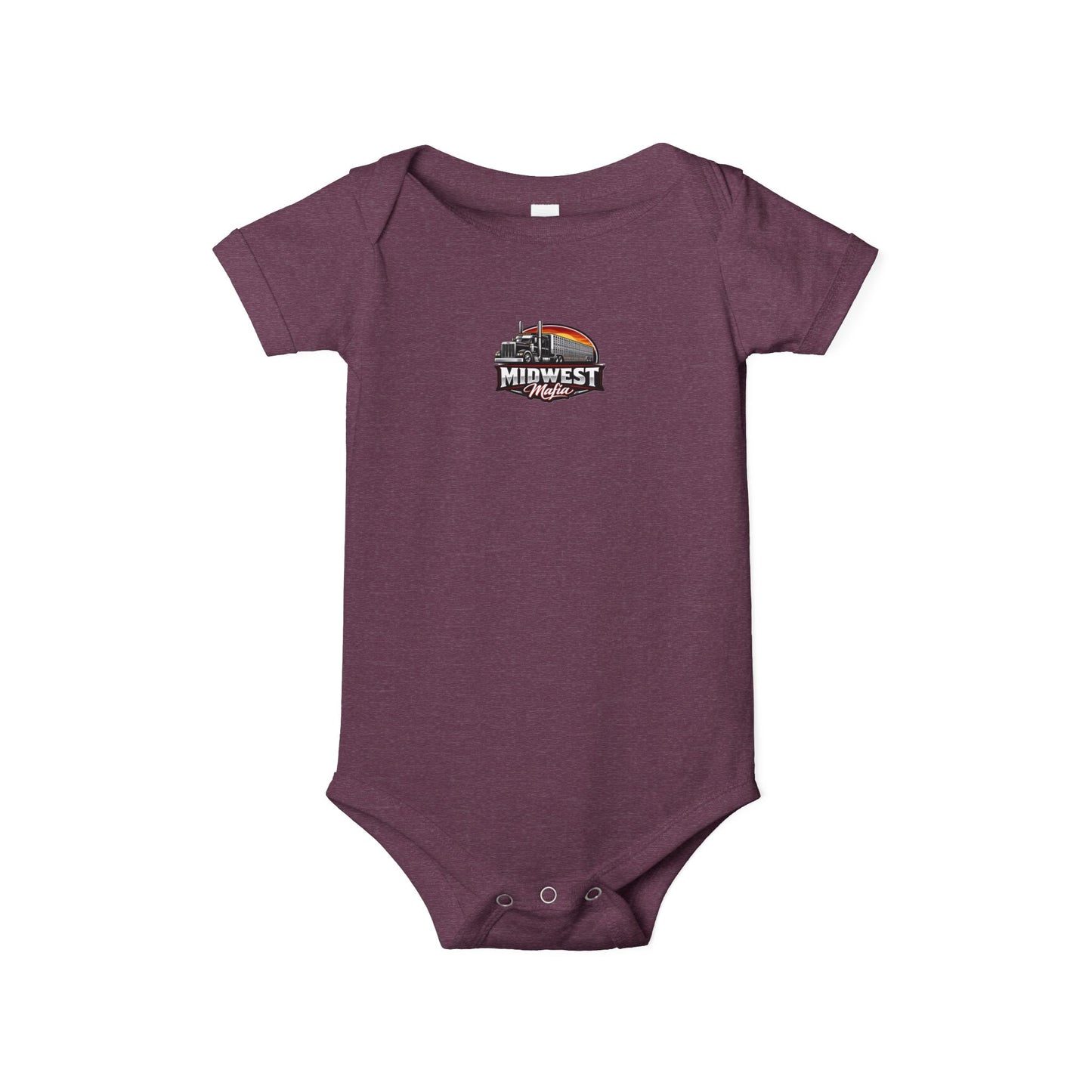 Midwest Roots Baby Onesie – Infant Jersey One-Piece with Skyline Logo