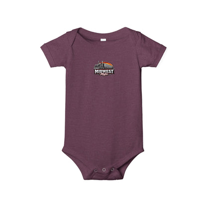 Midwest Roots Baby Onesie – Infant Jersey One-Piece with Skyline Logo