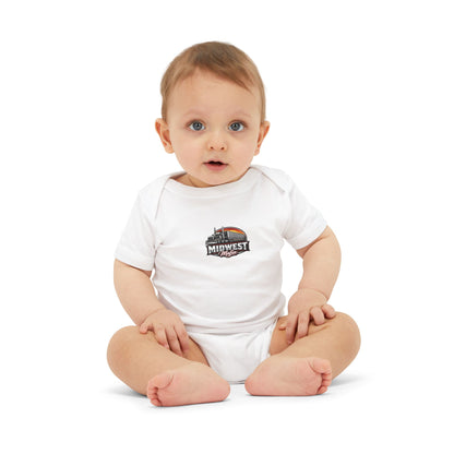 Midwest Roots Baby Onesie – Infant Jersey One-Piece with Skyline Logo