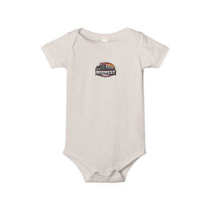 Midwest Roots Baby Onesie – Infant Jersey One-Piece with Skyline Logo